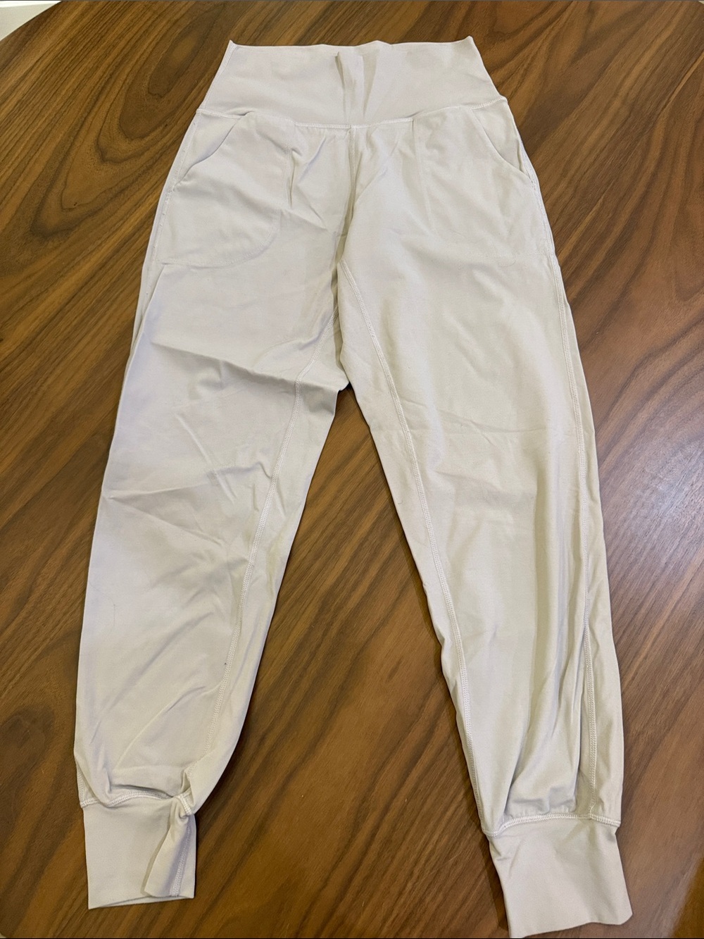 Purple Jogger Bottoms with High Waist